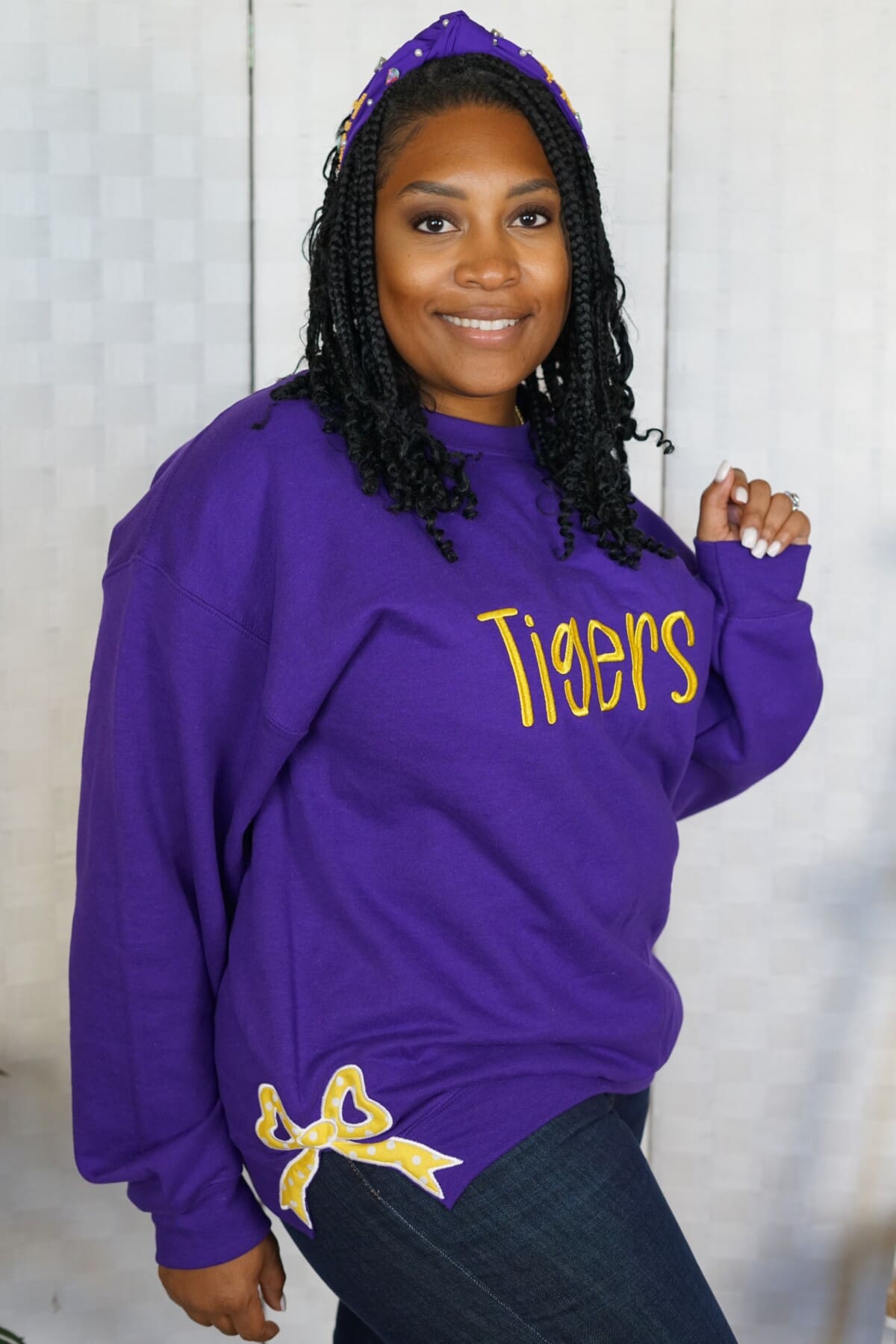 Purple “Tigers” Sweatshirt - Image 2