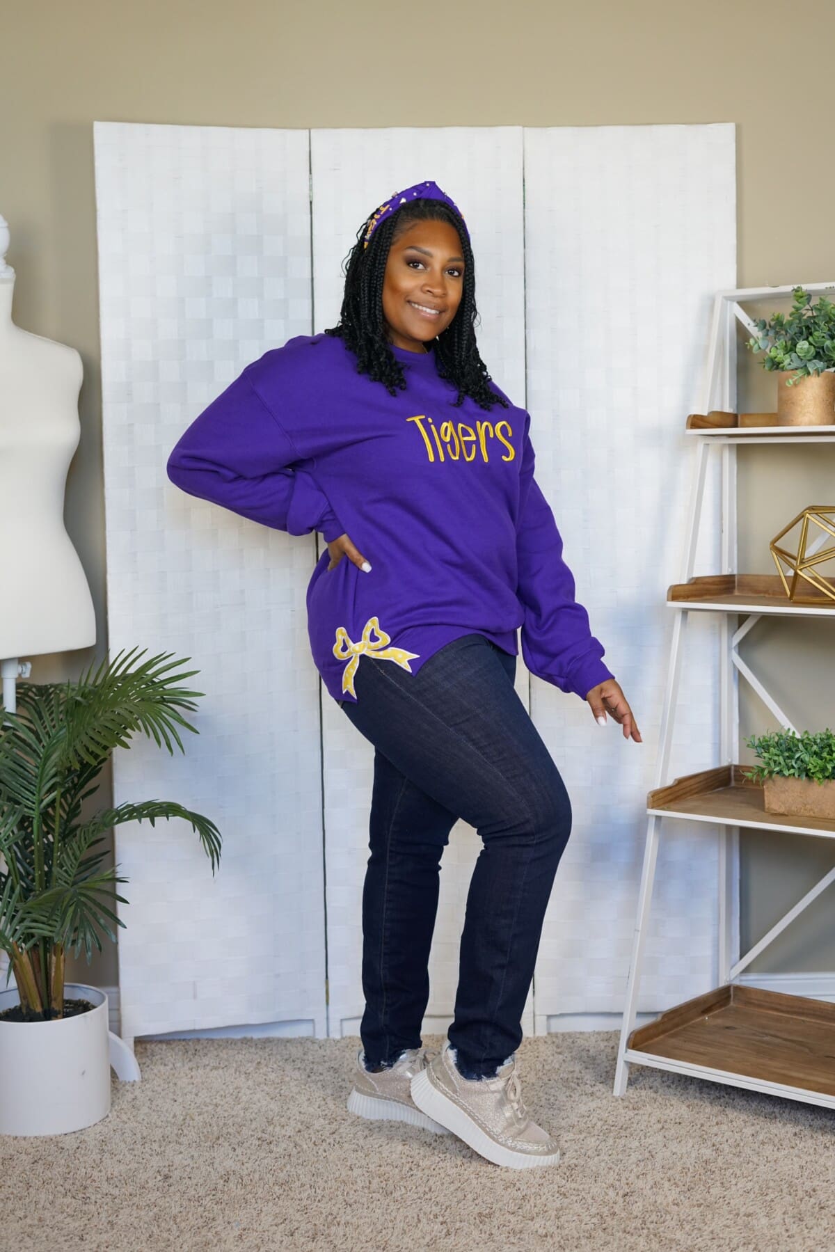 Purple “Tigers” Sweatshirt - Image 3